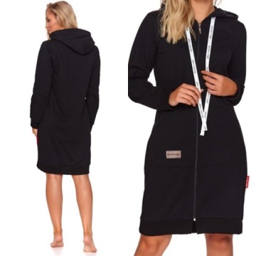SZLAFROK Bluza Doctor Nap 4136 L / 40 czarny