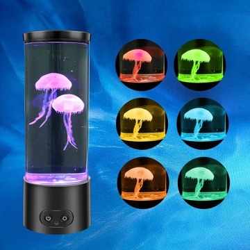 НОЧНИК С МЕДУЗОЙ СВЕТИЛЬНИК ЛАВА СВЕТИЛЬНИК ДЕТСКИЙ СВЕТИЛЬНИК ДЛЯ ДОМА 17 ЦВЕТ