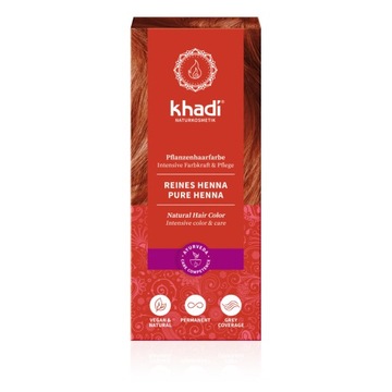 Henna KHADI Naturalna Czerwona 100g + PREZENT