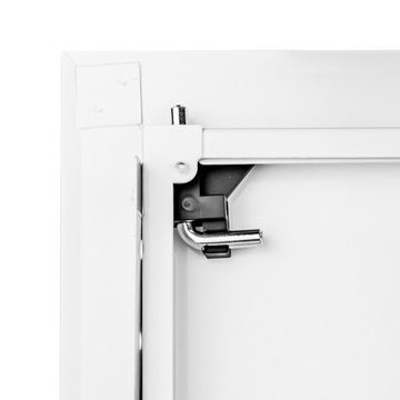 Drzwiczki WODA Zawór wody białe 25x25cm z kluczem