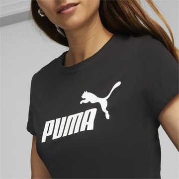 KOSZULKA DAMSKA PUMA SPORTOWA BAWEŁNIANA CZARNA T-SHIRT BASIC r. XXL