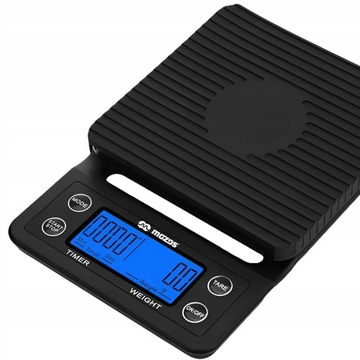 ЭЛЕКТРОННЫЕ ВЕСЫ MOZOS С СЕКундОМЕРОМ ДЛЯ ПРИГОТОВЛЕНИЯ КОФЕ ТОЧНАЯ КУХНЯ PRO