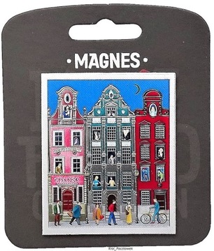 Pamiątka z Gdańska - magnes - GDAŃSKIE KAMIENICZKI