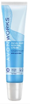 Набор для депиляции лица и бровей AVON Cream Perfect Smoothness + триммер для усов