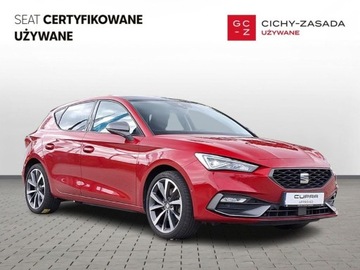 Seat Leon IV Hatchback Plug-In 1.4 e-HYBRID 204KM 2021 Seat Leon e-HYBRID 204KM FR Martwe pole Szyberdach Nawigacja ACC FV23, zdjęcie 6