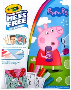 Kolorowanki Mess Free Color Wonder Świnka Peppa Pig