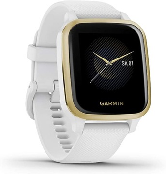 Zegarek Sportowy Garmin Venu Sq biały/białe złoto