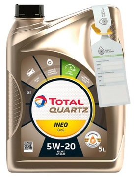 OTO 5W20 INEO ECO B Q 5L OLEJ TOTAL 5W20 5L INEO ECO-B C5 / 1.0 ECOBOOST /