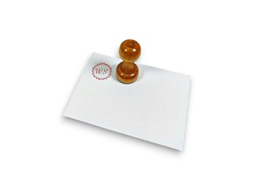 Stempel pieczątka LOGO TEKST rysunek decoupage Ex libris Exlibris + PROJEKT