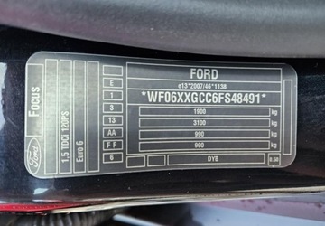 Ford Focus III Kombi Facelifting 1.5 TDCi 120KM 2015 Ford Focus 1.5 Diesel 120,Automat, Niski Udoku..., zdjęcie 32