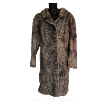 ВИНТАЖНЫЙ КАРАКУЛЯРНЫЙ МЕХ СЕРОГО ЦВЕТА