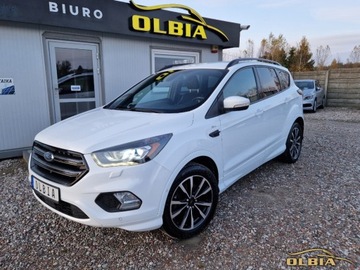 Ford Kuga II SUV Facelifting 2.0 TDCi 150KM 2017 Ford Kuga St-line Radar ACC Park Assist Pierwszy Wlasciciel 2.0 Diesel