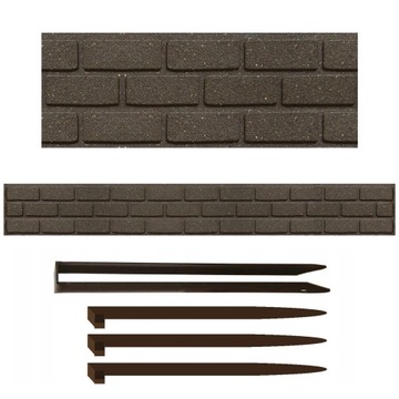 OBRZEŻE TRAWNIKOWE PALISADA OGRODOWA WYSOKA ELASTYCZNA BORDER PŁOTEK 120 cm