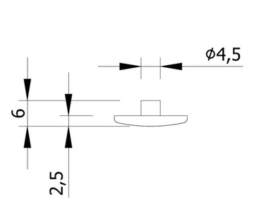 10 x ZAŚLEPKI DREWNIANE Z BOLCEM Ø17 MM DĄB