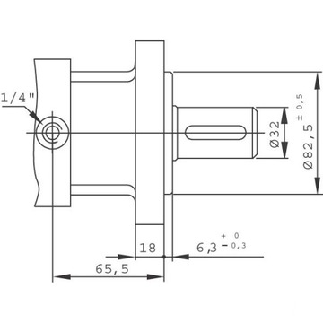 BMS80 SMS80 Орбитальный гидравлический двигатель F мощностью 15,9 кВт