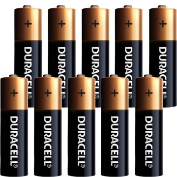 Оригинальные щелочные батареи Duracell R6 AA 10 лет достоверности 1,5 В x20