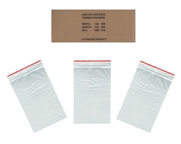 WORECZKI TOREBKI STRUNOWE 100x150 mm x 100 samarki