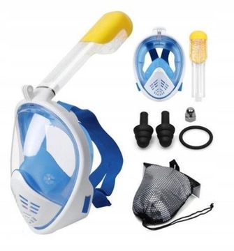 МАСКА ДЛЯ ПЛАВАНИЯ, ПОЛНАЯ, СКЛАДНАЯ, S/M, СИНЯЯ