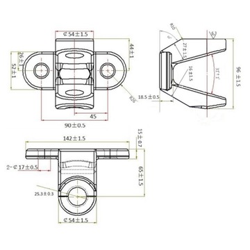 Адаптер фаркопа США 50x50 мм с проушиной и шаром для Ford F-150 XIII 15-