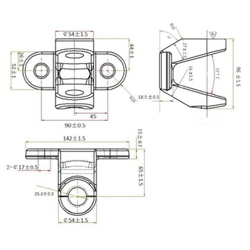 Adapter Haka Holowniczego USA 50x50 Kula z Zaczepem do Jeep Wrangler 06-18