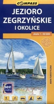 MAPA TURYSTYCZNA - JEZIORO ZEGRZYŃSKIE I OKOLICE