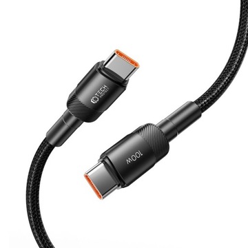 ЧЕРНЫЙ КАБЕЛЬ TECH-PROTECT ULTRABOOST EVO USB-C / USB-C PD 100 Вт 5 А 100 СМ