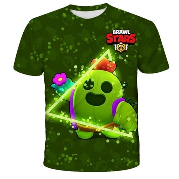 PIŻAMA DZIECIĘCA BRAWL STARS Wzór krótki rękaw Prezent na Dzień Dziecka