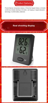 Digital Temperature Humidity Meter Home Indoor Outdoor Electronic