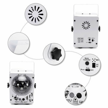 RGB LED ЛАЗЕРНЫЙ ДИСКОПРОЕКТОР