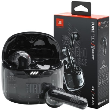 Słuchawki douszne JBL Tune Flex Ghost Czarne