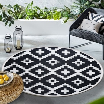 Водонепроницаемый КОВРИК ДЛЯ ТЕРРАСЫ, БАЛКОНА, САДА, КРУГЛЫЙ 120 СМ