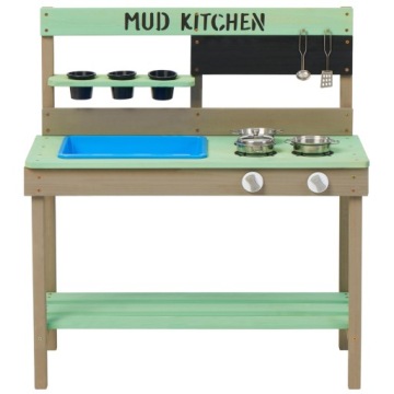 Кухня садова для дітей GINGER HOME виготовлена з дерева 80x37x88 см