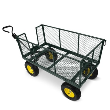 Садовая самосвальная тележка 250л ДО 500КГ