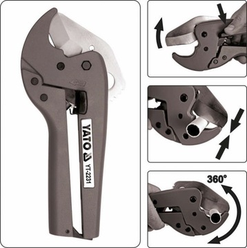 НОЖНИЦЫ ДЛЯ ТРУБ ПВХ ПП 3-42ММ YATO