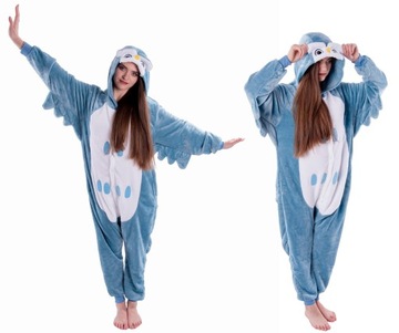 SOWA Przebranie PIŻAMA Kigurumi Onesie Damskie Męskie S 146-154cm