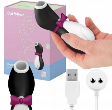 MASAŻER PINGWIN WIBRATOR PINGWINEK SSĄCY DLA PAR SATISFYER PRO PENGUIN