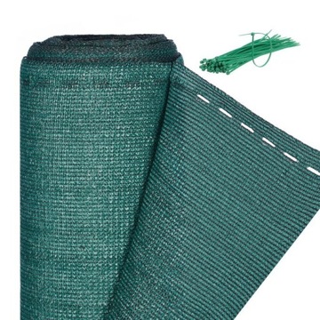 SIATKA OSŁONA SIATKA CIENIUJĄCA OGRODZENIA 1.5mx10m PEHD 160 g/m2 90%