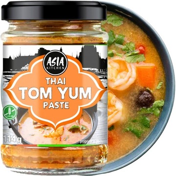 Pasta Krewetkowa TOM YUM Do Tajskiej Krewetkowej Zupy Ostro Kwaśnej 114g
