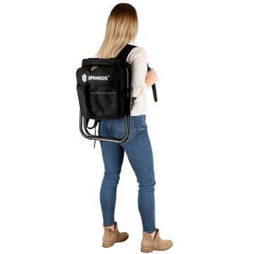 ТУРИСТИЧЕСКИЙ КРЕСЛО ДЛЯ РЫБАЛКИ С РЮКЗАКОМ СКЛАДНОЙ КРЕСЛО 2в1 С РЮКЗАКОМ