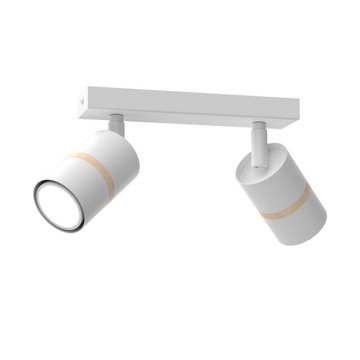 LAMPA SUFITOWA PLAFON LISTWA TUBY GU10 DREWNO SPOT