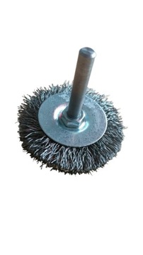 SZCZOTKA DRUCIANA TARCZOWA FI50 Z TRZPIENIEM 6mm