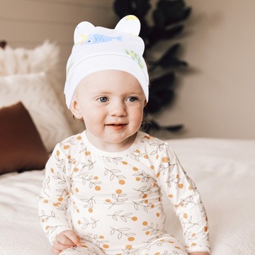 CHŁOPIĘCE CZAPKI Z RĘKAWICZKAMI CZAPKI 2 ZESTAWY CHŁOPIEC NOWORODKA