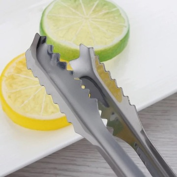 Metalowe szczypce do lodu barmańskie 17,5 cm