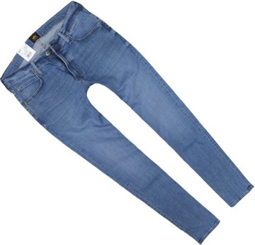 LEE LUKE spodnie jeansowe WORN IN CODY rurki slim tapered W38 L32