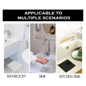 Пробка для ванны, силиконовая сливная пробка, передний коврик