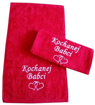 Ręcznik 30x50 z HAFTEM prezent DZIEŃ BABCI DZIADKA