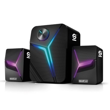Sparco- głośniki gamingowe 2.1, RGB, piękne!