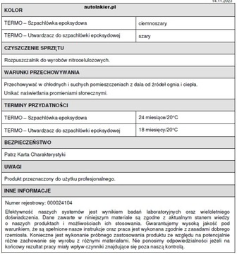 Эпоксидная шпаклевка ДЛЯ ПОРОШКОВОЙ КРАСКИ с отвердителем Novol 400 г 495