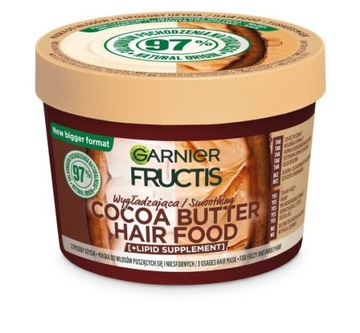 Garnier Fructis Cocoa Butter Hair Food wygładzająca maska do włosów