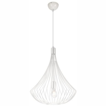 NOWOCZESNA LAMPA DRUCIANA LOFT BALERINA BIAŁA E27